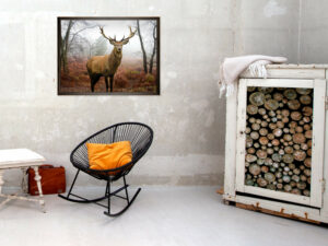 Foto decoratie herfst winter hert